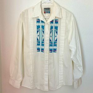 Vintage wrangler western button up